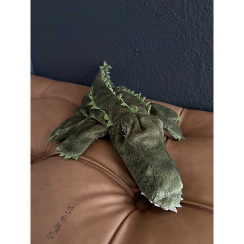 Caltoy Alligator Hand Puppet Plush Green Crocodile Gator Stuffed Toy 15"